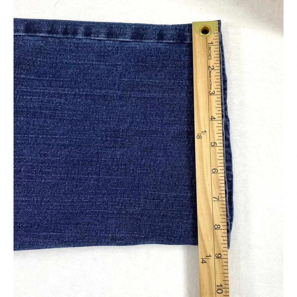 Wrangler Jeans Mens 40 x 29 Blue Dark‎ Wash Denim Straight Fit Casual